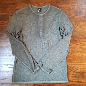 Long Sleeve 3 Button Tee